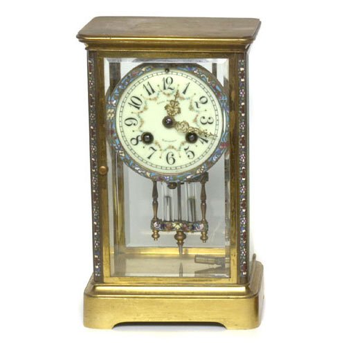 Frank Herschede's French Crystal Regulator Clock, — Antique Clocks Price Guide