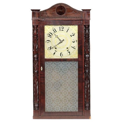 Jeromes &amp; Darrow Bristol Ct. Shelf Clock, — Antique Clocks Price Guide