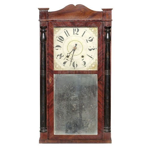 George Marsh &amp; Co. Farmington Ct. Shelf Clock, — Antique Clocks Price Guide