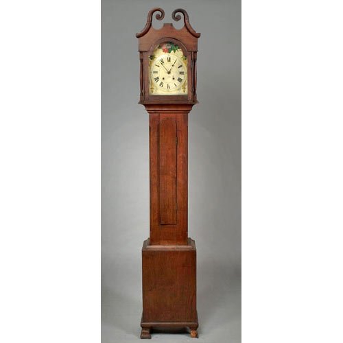 Southern Walnut Tall Case Clock, — Antique Clocks Price Guide