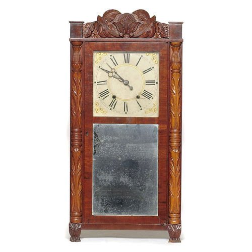 Eli Terry, Jr. &amp; Co. Terryville Ct. Shelf Clock, — Antique Clocks Price Guide