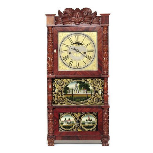 Barns Bartholomew &amp; Co. Bristil Ct. Triple-Decker Shelf Clock, — Antique Clocks Price Guide