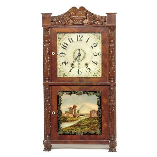 Hopkins &amp; Alfred Harwinton Ct. Shelf Clock, — Antique Clocks Price Guide