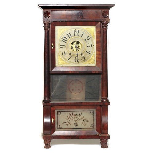 Connecticut Triple-Decker Shelf Clock, — Antique Clocks Price Guide