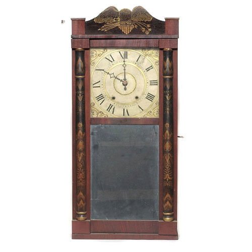 Scarce H. Blakeslee Cincinnati Ohio Shelf Clock, — Antique Clocks Price Guide