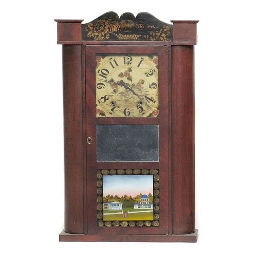 Marsh, Williams and Co. Dayton Ohio Semi-Hollow Column Clock, — Antique Clocks Price Guide