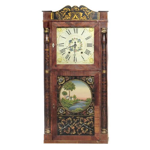 George Marsh &amp; Co. Farmington Ct. Shelf Clock, — Antique Clocks Price Guide