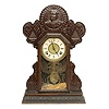 Admiral Schley Ingraham Pressed Oak Mantle Clock,