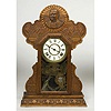 Consul-General Lee Pressed Oak Ingraham Shelf Clock,