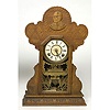 McKinley Army & Navy Pressed Oak Ingraham Shelf Clock,
