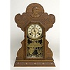 Admiral Dewey Ingraham Pressed Oak Shelf Clock,