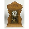 Large Admiral Dewey Pressed Oak Shelf Clock by Welch,