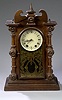 Welch Patti VP Clock walnut case with original tablet in door,