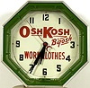 Oshkosh Neon Wall Clock,