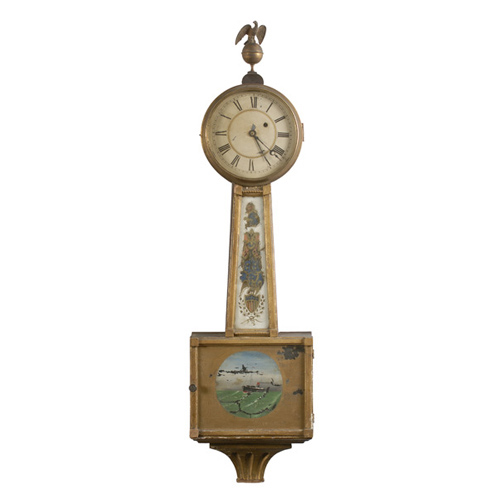 Massachusetts Banjo Clock, — Antique Clocks Price Guide