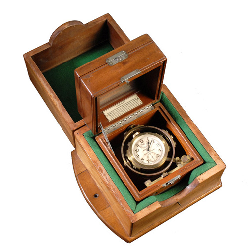 Double Cased Hamilton Model 22 U.S. Navy 1942 Marine Chronometer, — Antique Clocks Price Guide