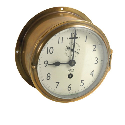 Smiths Astral Brass Engine Room Clock, — Antique Clocks Price Guide