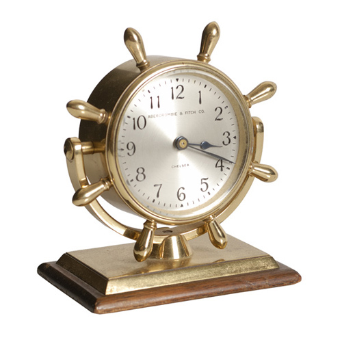 Chelsea "Comet" Desk Clock sold by Abercrombie &amp; Fitch, — Antique Clocks Price Guide
