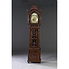 Outstanding Carved Tall Case Clock with Works by Elliott,