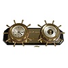 Chelsea Yacht Wheel "Pilot" Ship's Bell Clock & Barometer Set,