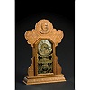 Admiral Dewey Ingraham Pressed Oak Shelf Clock,