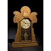 Capitol Dome Pressed Oak Ingraham Shelf Clock,