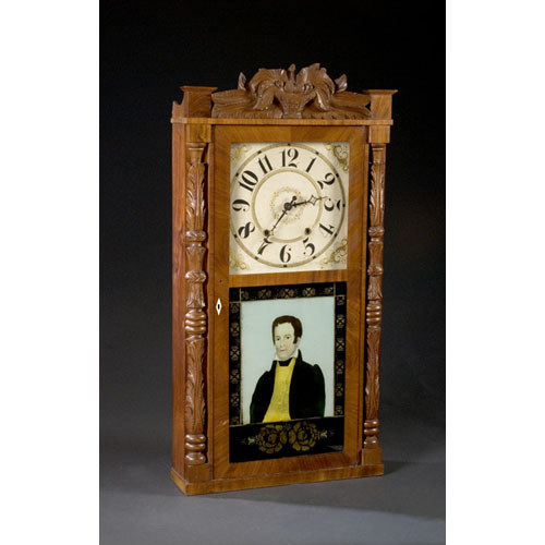 Richard Johnson 1836 Vice Presidential Candidate Mantel Clock, — Antique Clocks Price Guide