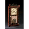 Lafayette Mantel Clock with Reverse Portrait on Glass,