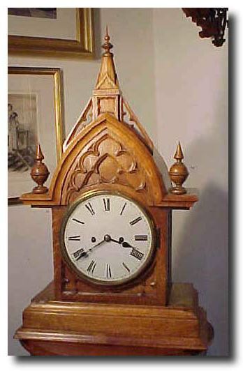 Gothic Oak Cased Bracket Clock, Circa 1850 — Antique Clocks Price Guide