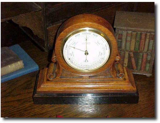London Carved Oak Cased Barometer — Antique Clocks Price Guide