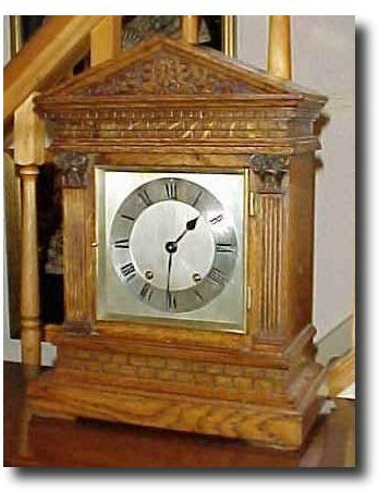 Carved Oak Case Bracket Clock, Circa 1890 — Antique Clocks Price Guide
