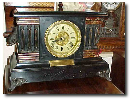 Sessions Faux Marble Clock, circa 1900 — Antique Clocks Price Guide