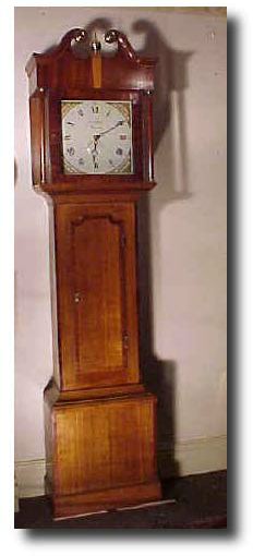 English Cottage Tallcase Golden Oak Country Clock, circa 1815 — Antique Clocks Price Guide