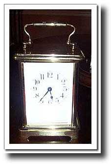 French Brass Carriage Clock, c. 1900 — Antique Clocks Price Guide