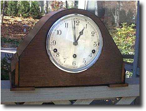 English Oak Westminster Mantel Clock by Garrard, c. 1931 — Antique Clocks Price Guide