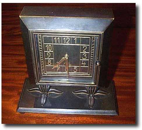 Lenzkirch 1890s Bronze Mantel Clock — Antique Clocks Price Guide