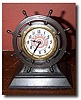 Ship's Wheel Advertising Clock