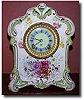Ansonia Royal Bonn 'La Teste' Porcelain Mantel Clock