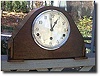 English Oak Westminster Mantel Clock by Garrard, c. 1931