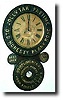 A Baird Figure Eight Advertising Clock Jolly Tar Tobacco, c. 1888-9