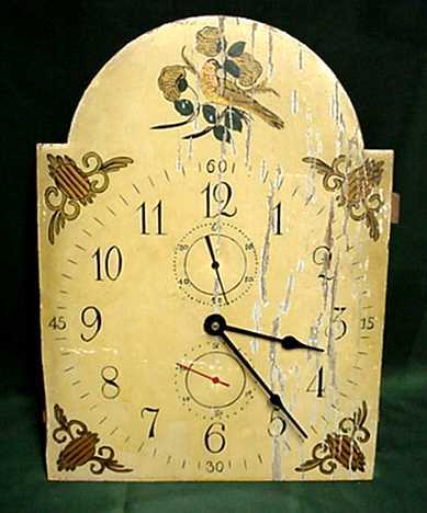 Early 19th Century Wooden American Long Case Dial — Antique Clocks Price Guide