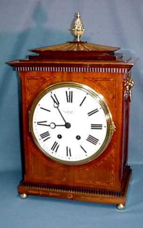 Large Regency Inlaid Bracket Clock, Circa 1830-1850. — Antique Clocks Price Guide