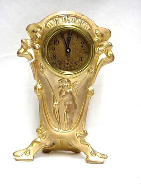 American New Haven Gilt Cherub Clock, Circa 1910. — Antique Clocks Price Guide