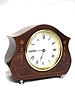 Inlaid Edwardian Desk Clock Unusual French Design