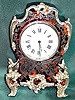 French Boulle miniature mantel clock
