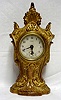 Clocks American Victorian New Haven Gold Gilt Boudoir Clock