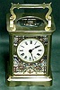 French Champleve Carriage Clock, c. 1890-1900.