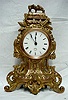 French Victorian Gold Gilt Railroad Presentation Clock