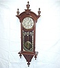 Antique American Victorian wall clock, Winnipeg model, made by New Haven Clock Co. New Haven CT. Circa 1879