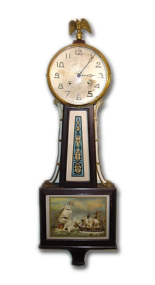 New Haven banjo wall clock, 20th century — Antique Clocks Price Guide